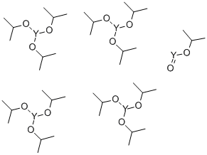 Structure of YTTRIUM ISOPROPOXIDE OXIDE