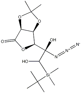 Structure of 5-Azido-6-(tert-butyldimethylsilyl)-2,3-O-isopropylidene L-Gulono-1,4-lactone