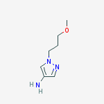 1-(3-methoxypropyl)-1H-pyrazol-4-amine结构式