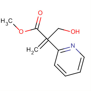 2-Pyridinepropanoic acid, b-hydroxy-a-methylene-, methyl ester结构式
