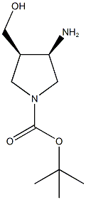 Structure of tert-Butyl 3-aMino-4-(hydroxyMethyl)pyrrolidine-1-carboxylate