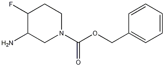 Structure of 3-Amino-4-fluoro-1-piperidinecarboxylic acid benzyl ester