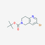 Structure of tert-Butyl 3-bromo-7,8-dihydro-1,6-naphthyridine-6(5H)-carboxylate