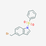 Structure of 5-(broMoMethyl)-1-(phenylsulfonyl)-1H-indole