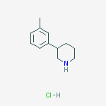 Structure of 3-(3-Methylphenyl)Piperidine Hydrochloride