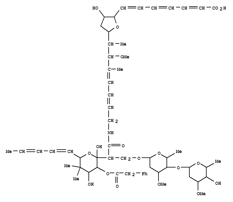 Structure of phenelfamycin C