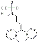 Structure of 3-(dibenzo[1,2-a:1',2'-e][7]annulen-11-ylidene)-n-methyl-n-(trideuteriomethyl)propan-1-amine;hydrochloride
