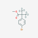 Structure of METHYL 2-(4-BROMOPHENYL)-2,2-DI-(METHYL-D3)ACETATE