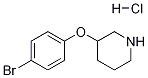 Structure of 3-(4-Bromophenoxy)piperidine hydrochloride
