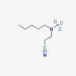 Structure of 3-(N-METHYL-N-PENTYL-AMINO)-PROPIONITRILE-D3