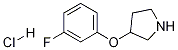 Structure of 3-(3-Fluorophenoxy)pyrrolidine hydrochloride