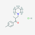 Structure of TOLPERISONE-D10, HYDROCHLORIDE