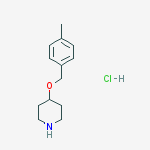 Structure of 4-[(4-Methylbenzyl)oxy]piperidine hydrochloride