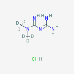 Structure of METFORMIN-D6, HYDROCHLORIDE