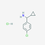Structure of (4-chlorophenyl)(cyclopropyl)MethanaMine hydrochloride