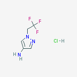 Structure of 1-(2,2,2-Trifluoro-ethyl)-1H-pyrazol-4-ylamine hydrochloride