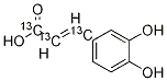 3-(3,4-Dihydroxyphenyl)-2-propenoic Acid-13C3结构式