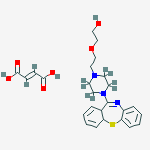 Quetiapine-D8 hemifumarate结构式