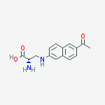 Structure of 3-[(6-acetyl-2-naphthalenyl)amino]Alanine