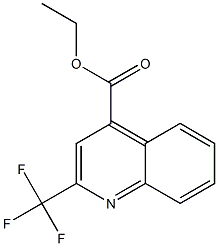 Structure of 4-Quinolinecarboxylic acid, 2-(trifluoromethyl)-, ethyl ester