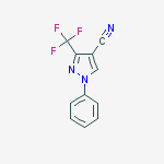 Structure of 3-(TRIFLUOROMETHYL)-1-PHENYL-1H-PYRAZOLE-4-CARBONITRILE
