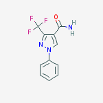 Structure of 3-(TRIFLUOROMETHYL)-1-PHENYL-1H-PYRAZOLE-4-CARBOXAMIDE