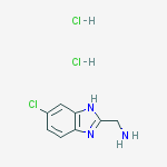 Structure of (6-chloro-1h-benzimidazol-2-yl)methanamine;dihydrochloride