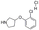 Structure of 3-(2-CHLOROPHENOXY)PYRROLIDINE HYDROCHLORIDE