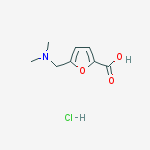 5-[(dimethylamino)methyl]furan-2-carboxylic Acid;hydrochloride结构式