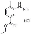 Structure of Ethyl 3-hydrazinyl-4-methylbenzoate hydrochloride