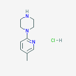 Structure of 1-(5-Methylpyridin-2-yl)piperazine hydrochloride