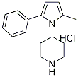 Structure of 4-(2-Methyl-5-phenyl-pyrrol-1-yl)-piperidine hydrochloride, 98+%