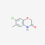 Structure of 7-chloro-6-methyl-2H-1,4-benzoxazin-3(4H)-one(SALTDATA: FREE)