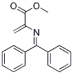 Structure of 2-Propenoic acid, 2-[(diphenylmethylene)amino]-, methyl ester
