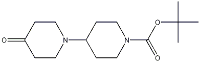 Structure of tert-butyl 4-oxo-1,4'-bipiperidine-1'-carboxylate