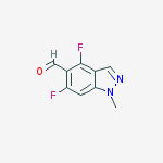 4,6-difluoro-1-methyl-1H-indazole-5-carbaldehyde结构式