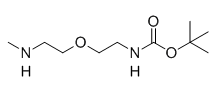 叔丁基(2-(2-(甲氨基)乙氧基)乙基氨基甲酸酯结构式