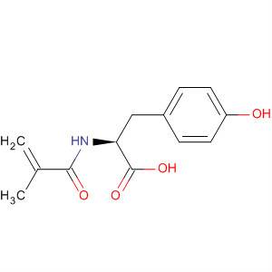 Structure of L-Tyrosine, N-(2-methyl-1-oxo-2-propenyl)-