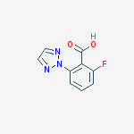 Structure of 2-Fluoro-6-(2H-1,2,3-triazol-2-yl)benzoic acid