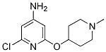 Structure of 2-chloro-6-(1-methylpiperidin-4-yloxy)pyridin-4-amine