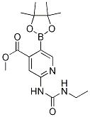 Structure of Methyl 2-(3-ethylureido)-5-(4,4,5,5-tetraMethyl-1,3,2-dioxaborolan-2-yl)isonicotinate