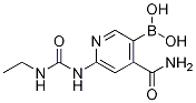 Structure of 4-carbaMoyl-6-(3-ethylureido)pyridin-3-ylboronic acid
