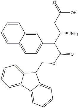 Structure of FMoc-(S)-3-AMino-4-(2-naphthyl)-butyric acid