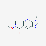 Structure of N-Methoxy-N,3-dimethyl-3H-imidazo[4,5-b]pyridine-6-carboxamide
