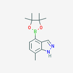 Structure of 1H-Indazol-5-ol, 4-ethyl-