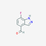 Structure of 7-Fluoro-1H-indazole-4-carbaldehyde