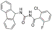 Structure of 2-Chloro-N-[(9H-fluoren-9-ylamino)carbonyl]-6-fluorobenzamide