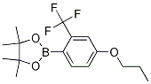 4,4,5,5-Tetramethyl-2-(4-propoxy-2-(trifluoromethyl)phenyl)-1,3,2-dioxaborolane结构式