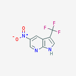 5-nitro-3-(trifluoromethyl)-1h-pyrrolo[2,3-b]pyridine结构式