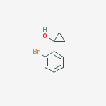 Cyclopropanol, 1-(2-bromophenyl)-结构式